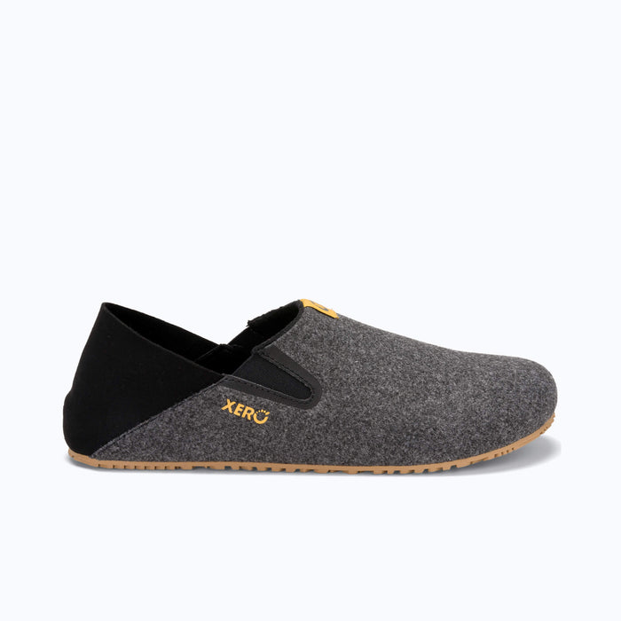 Xero Shoes Pagosa Men Slipper in Black with Toe Facing Right