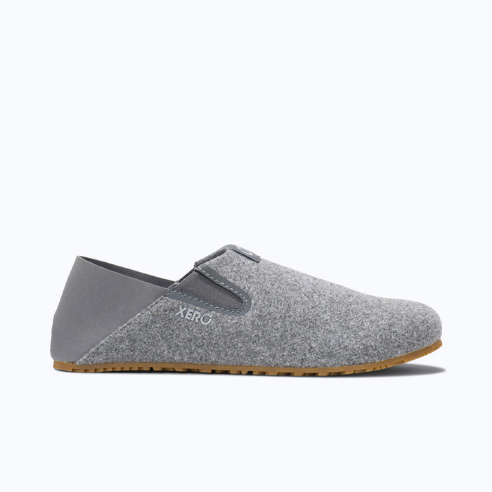 Xero Shoes Pagosa Women Slipper in Light Gray with Toe Facing Right