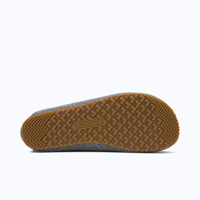 Xero Shoes Pagosa Women Slipper Outsole in Brown with Toe Facing Right