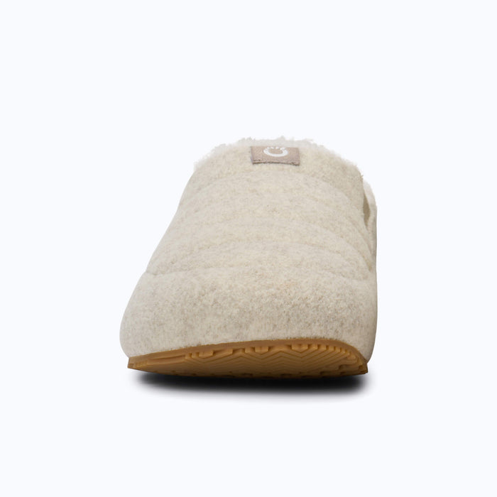 Xero Shoes Pagosa Cozy Men Slipper in Cream with Toe Facing Front
