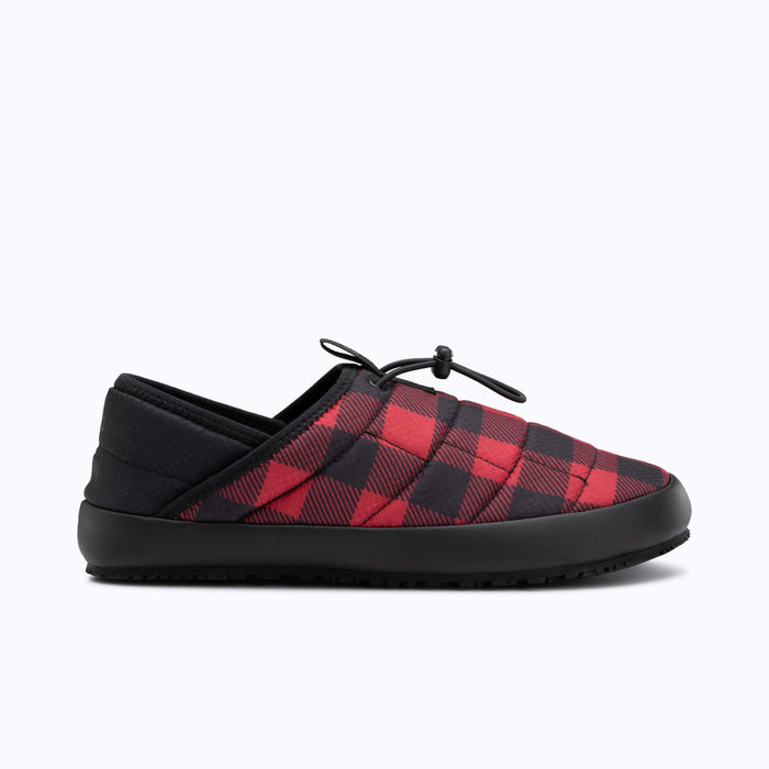 Xero Shoes Pagosa Fireside Men Shoe in Black and Red with Toe Facing Right