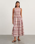 JAG painterly dress check