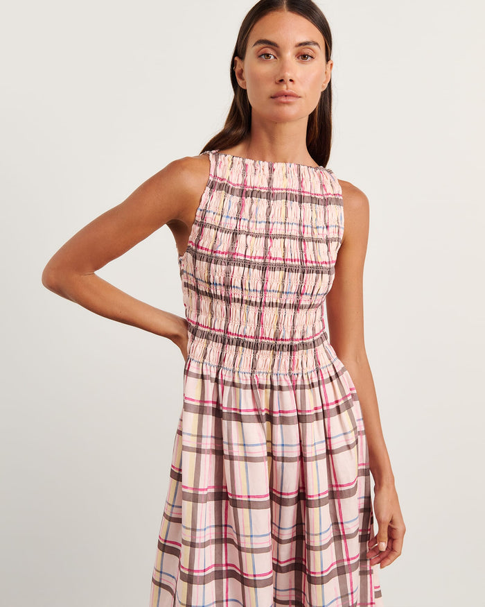 JAG painterly dress check