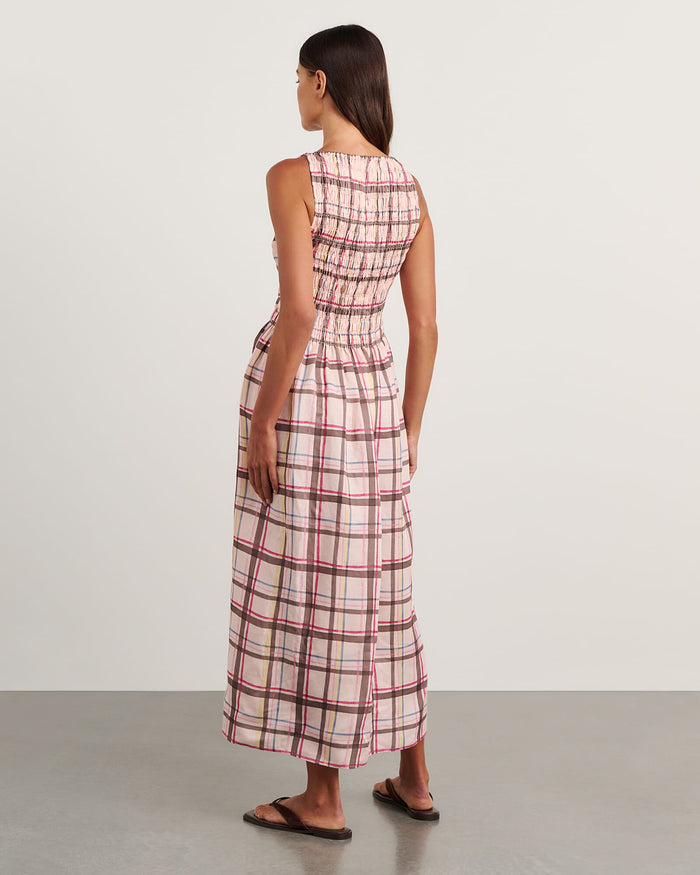JAG painterly dress check