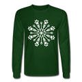 Paw Snowflake Classic Long Sleeve T-Shirt - forest green