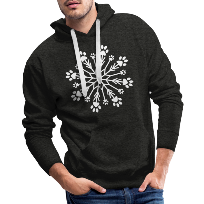 Paw Snowflake Classic Premium Hoodie - charcoal grey