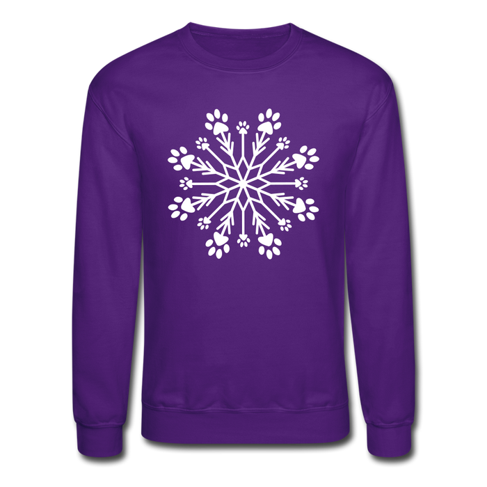 Paw Snowflake Classic Sweatshirt - purple