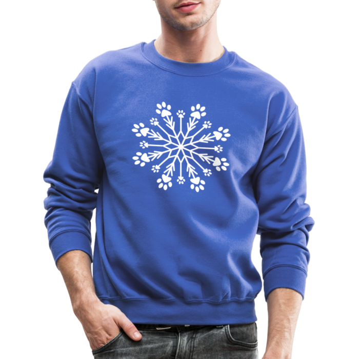 Paw Snowflake Classic Sweatshirt - royal blue