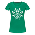 Paw Snowflake Premium T-Shirt - kelly green