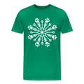 Paw Snowflake Premium T-Shirt - kelly green