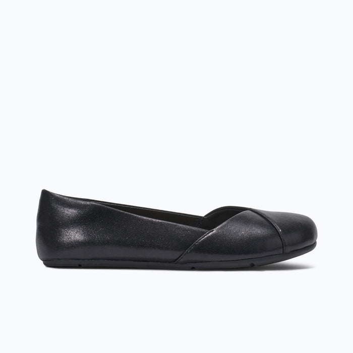 Xero Shoes Phoenix - Women Shoe in Black Glitter with Toe Facing Right