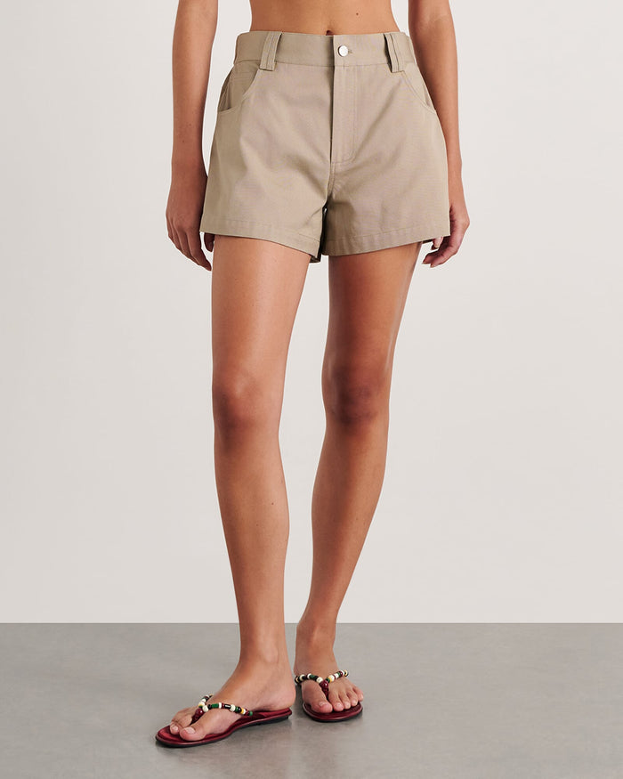 Pia Canvas A-Line Short