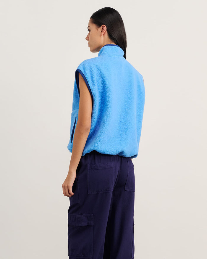 JAG polar fleece vest belleblue