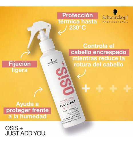 Protector Termico Flatliner Schwarzkopf Osis+ 200ml