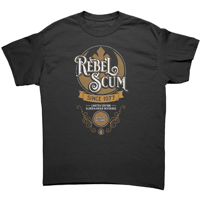 REBEL SCUM - ALDERAANIAN BEVERAGE - NEW POP TURBO TEE!