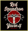 RED SQUADRON - YAVIN 4 REBEL ALLIANCE - NEW POP TURBO TEE!