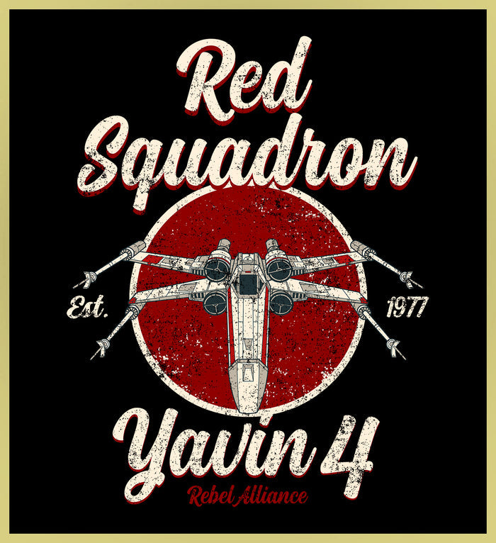 RED SQUADRON - YAVIN 4 REBEL ALLIANCE - NEW POP TURBO TEE!
