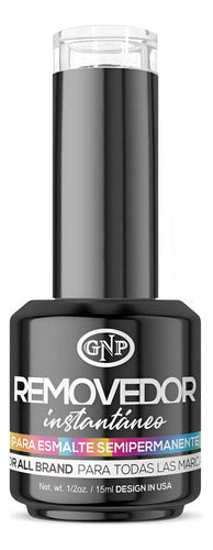 Removedor Instantáneo Gnp 15ml Quita Esmaltes Semipermanente