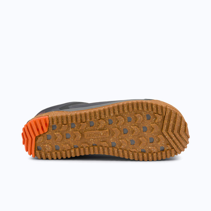 Xero Shoes Ridgeway Mesh Low Men Shoe Outsole in Orange and Brown with Toe Facing Right
