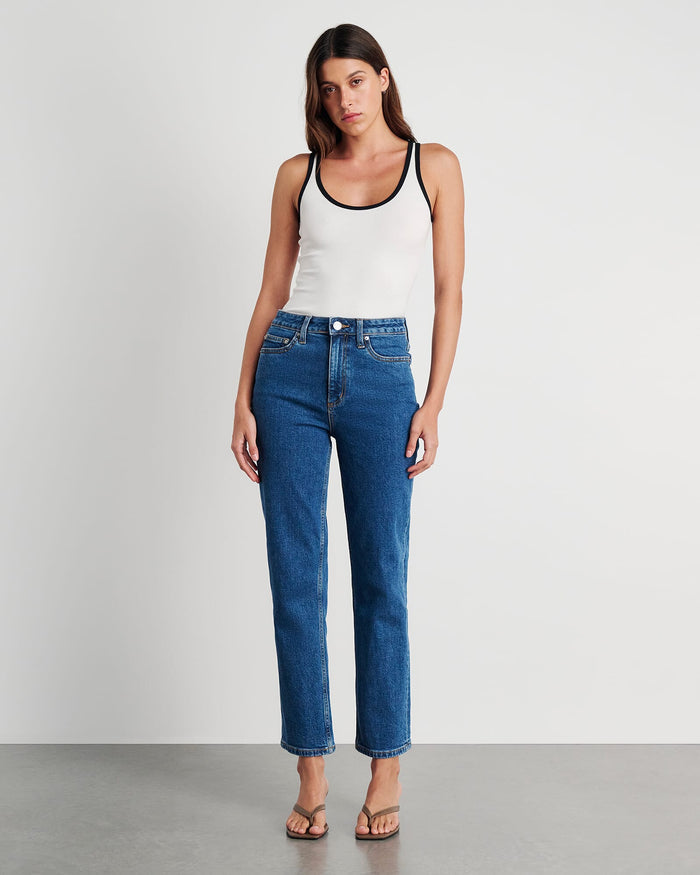 JAG riley straight crop jean bluewash