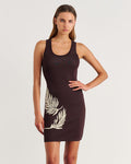 JAG roam knit mini dress brownnatural