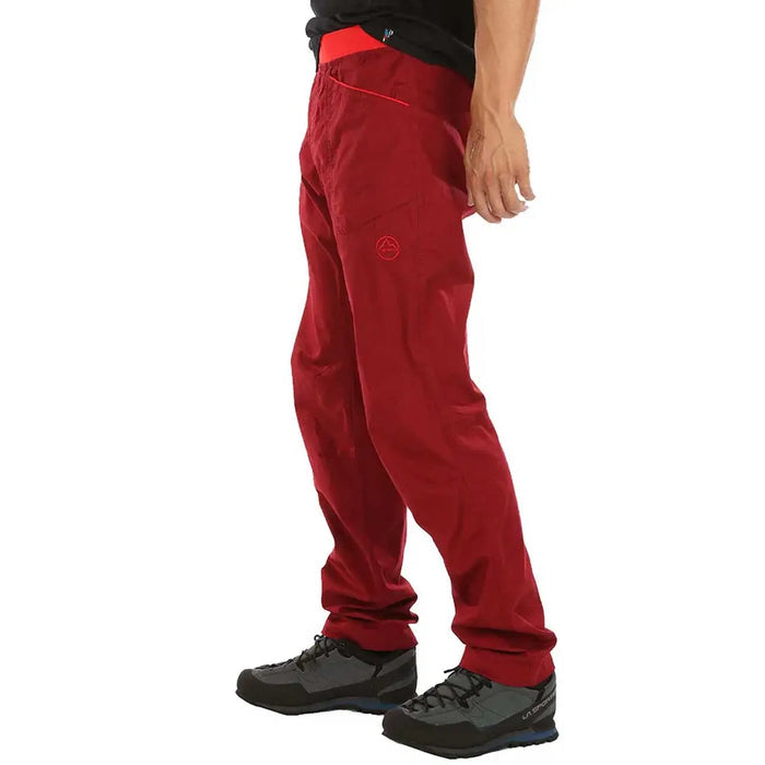 la sportiva mens roots climbing pants chilli poppy 4