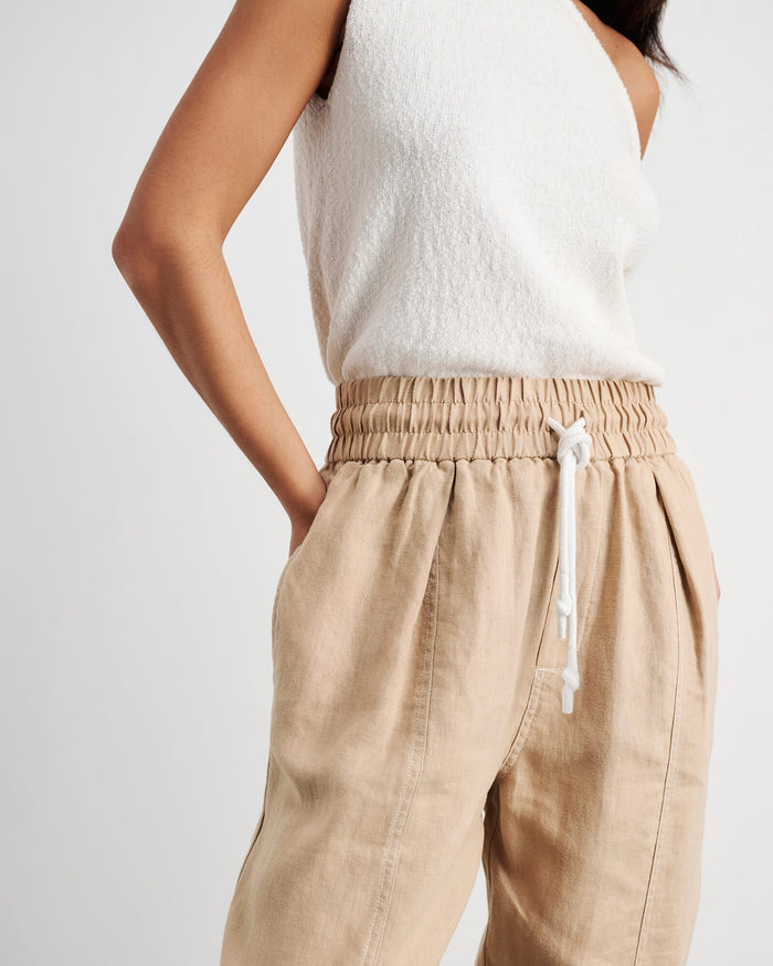 JAG sabine linen pull on pant sand