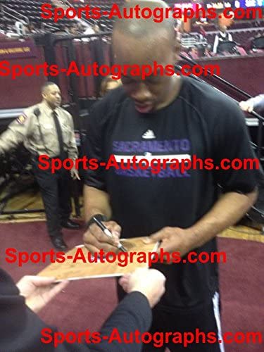 Sacramento Kings 2014-15 Team Autographed Signed Basketball Floorboard Round Logo