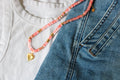 Sacred Heart Sunburst Beaded Necklace