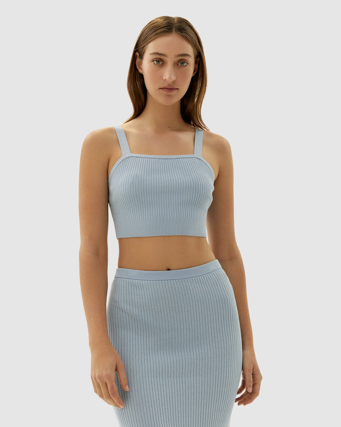 JAG sadie knit bralette powderblue