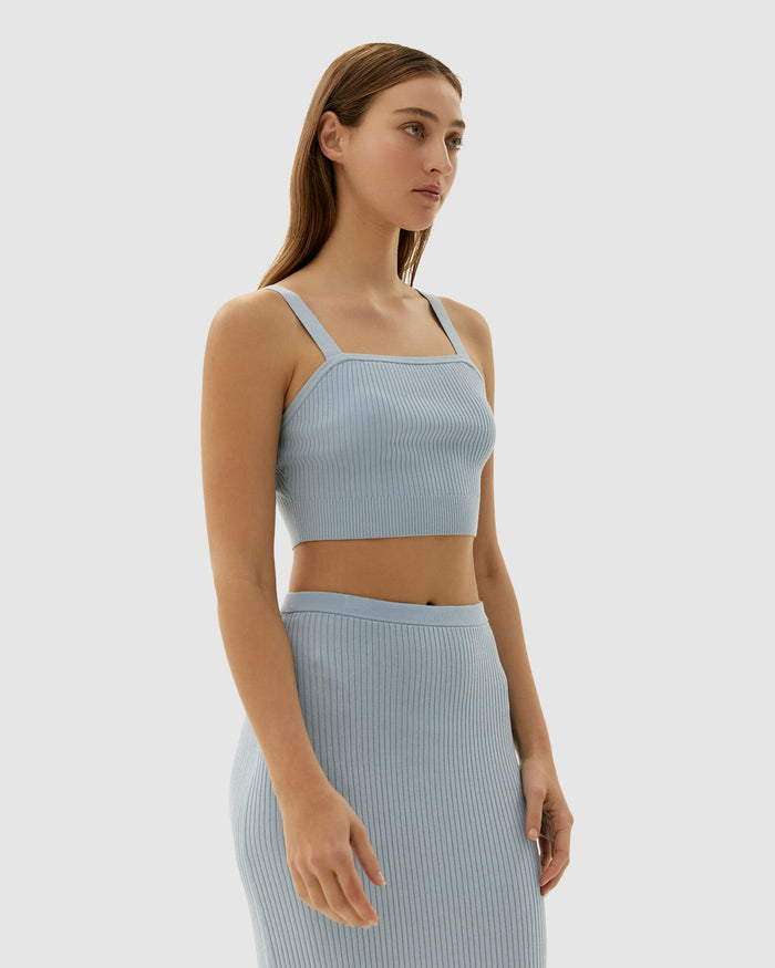 JAG sadie knit bralette powderblue
