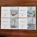 Sailboats - Greeting cards set of 8 cards - Vichy's Art