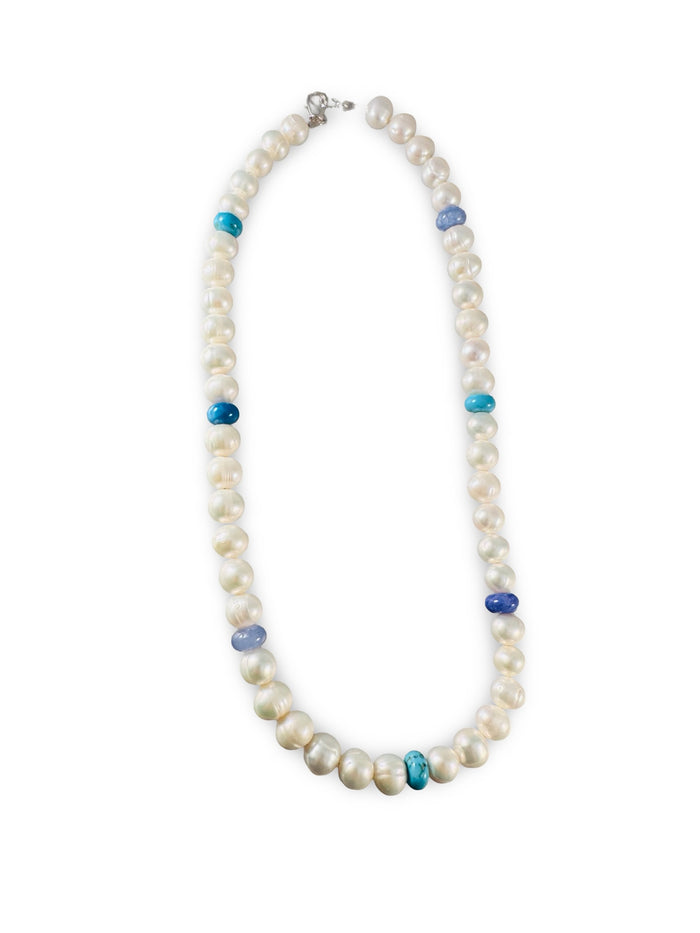 **SALE ** Large Pearl and Peruvian Opal Necklaces