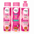 Salon Line S.O.S Cachos Kids Hydration Kit 3pcs (Shampoo + Conditioner + Curl Activator) 300ml