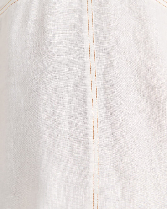 Sara Linen Midi Dress