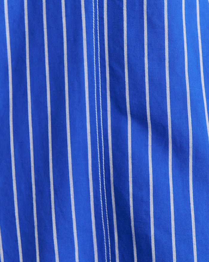 JAG sara stripe dress cobaltwhite