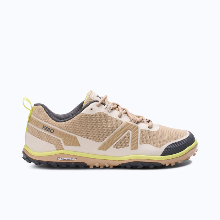 Xero Shoes Scramble Low EV Women Shoe at Cream and Yellow with Toe Facing Right