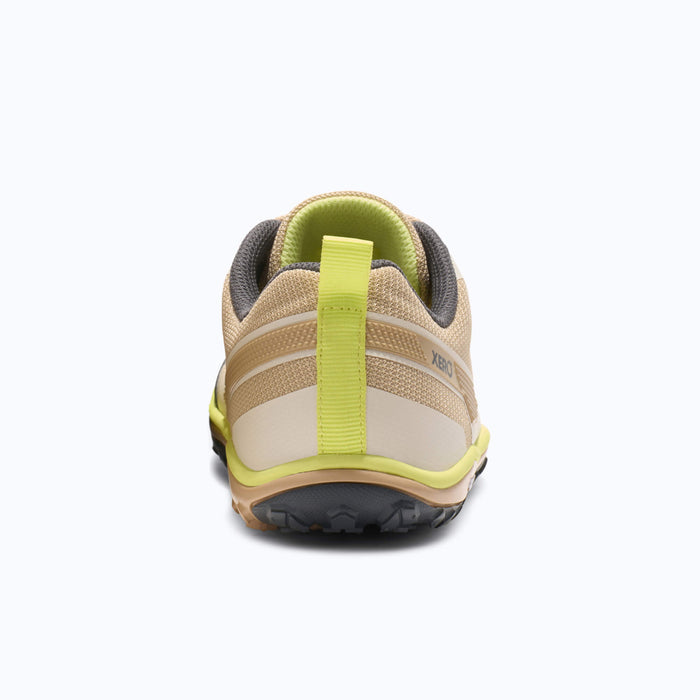 Rear View of Xero Shoes Scramble Low EV Women Shoe at Cream and Yellow