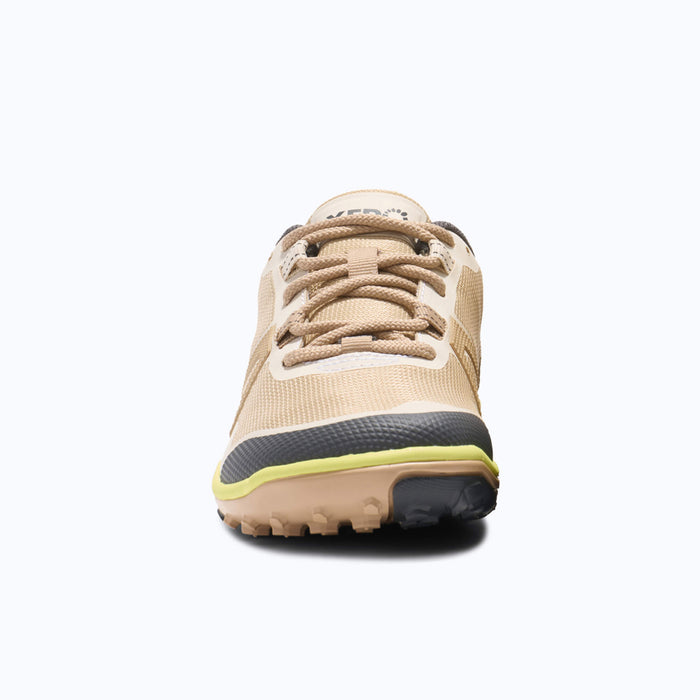 Xero Shoes Scramble Low EV Women Shoe at Cream and Yellow with Toe Facing Front