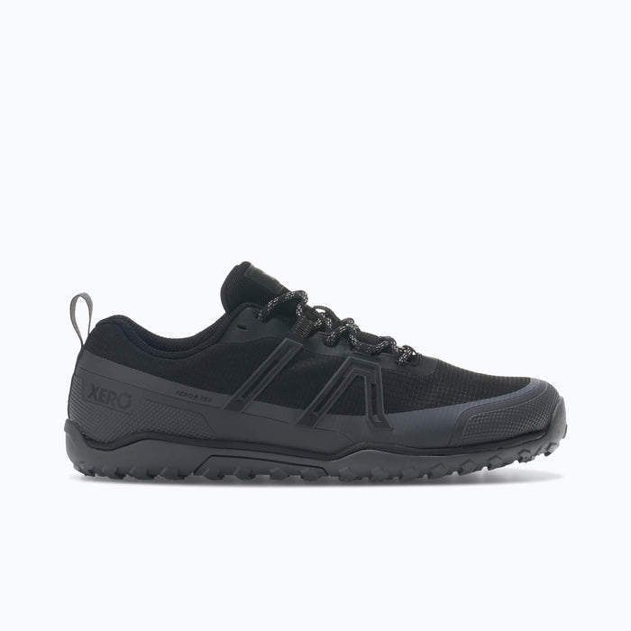 Xero Shoes Scramble Trail Low WP Men Shoe at Black with Toe Facing Right