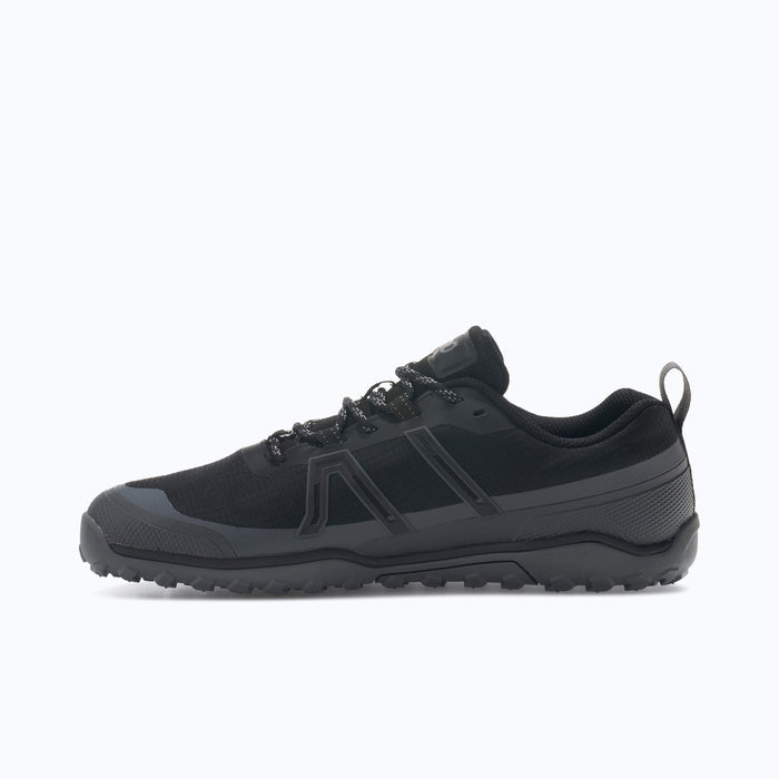 Xero Shoes Scramble Trail Low WP Men Shoe at Black with Toe Facing Left