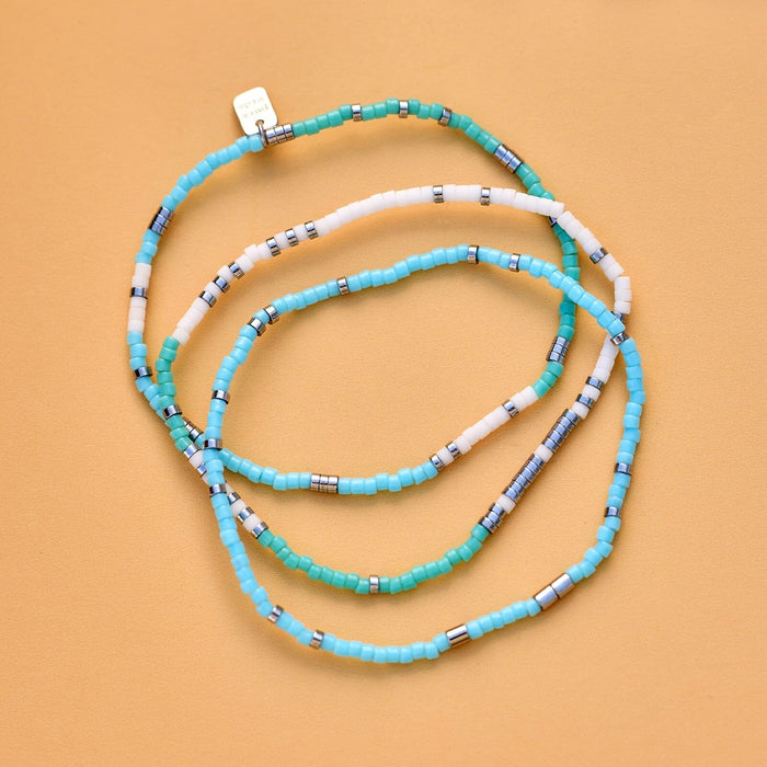 Seafoam Dream Stretch Bracelet Set of 3