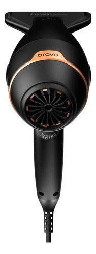 Secador De Pelo Profesional Gama Bravo 90x 2400w Motor X8 Negro