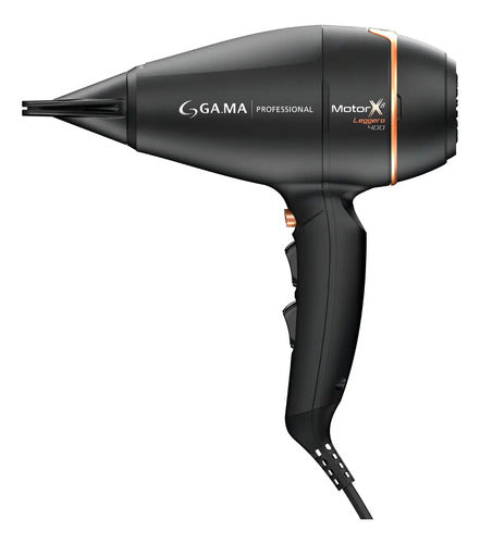 Secador De Pelo Profesional Gama Bravo 90x 2400w Motor X8 Negro