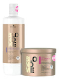 Shampoo 1lt Matizador Y Mascara 500ml Schwarzkopf Blondme