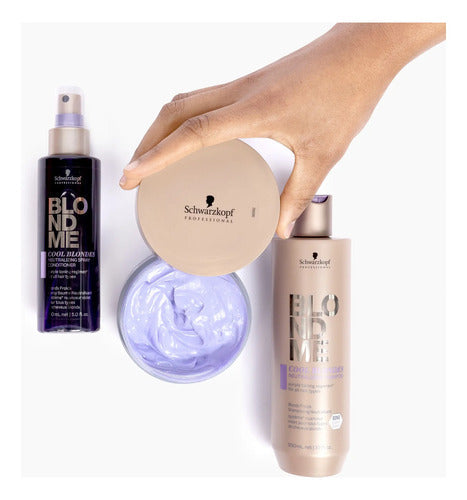 Shampoo 1lt Matizador Y Mascara 500ml Schwarzkopf Blondme