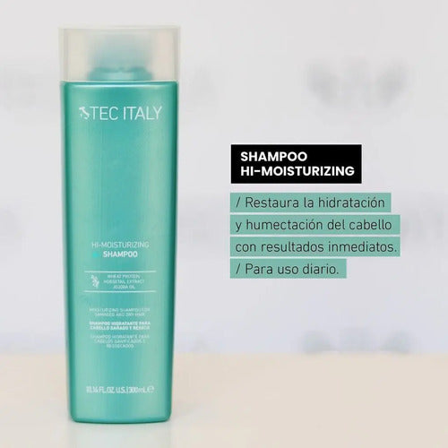 Shampoo, Acondicionador Y Mascara Hidratante Tec Italy