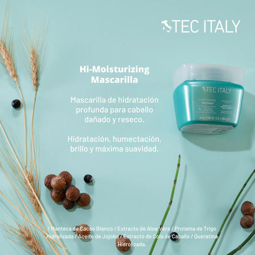 Shampoo, Acondicionador Y Mascara Hidratante Tec Italy
