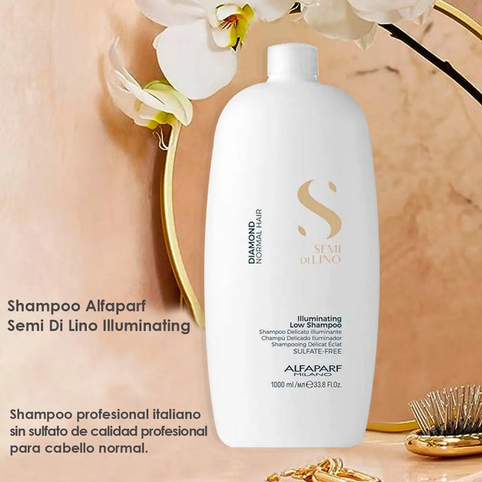 Shampoo Alfaparf Sdl Diamond Iluminación Cabello Normal 1l