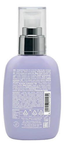 Shampoo Alfaparf Semi Di Lino Smooth 1000ml + Acondicionador 1000ml + Fluido 125ml Cabello Liso